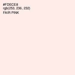 #FDECE8 - Fair Pink Color Image